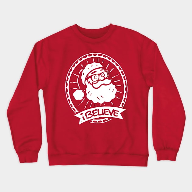 I Believe  Christmas Crewneck Sweatshirt by inkelelowor